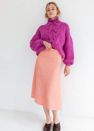 Fine wool skirt