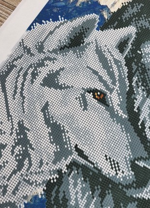 Couple of Wolves Kit Bead Embroidery a3h_3213 photo