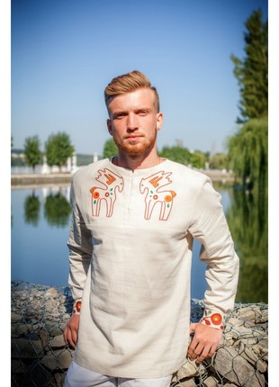 Embroidered shirt "Horses"
