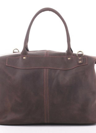 A high-quality brown satchel bag for travel2 photo