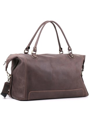 Large traveling bag made of genuine leather Crazy Horse