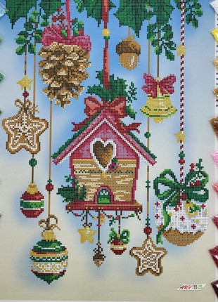 Gingerbread House Kit Bead Embroidery a3-k-11052 photo