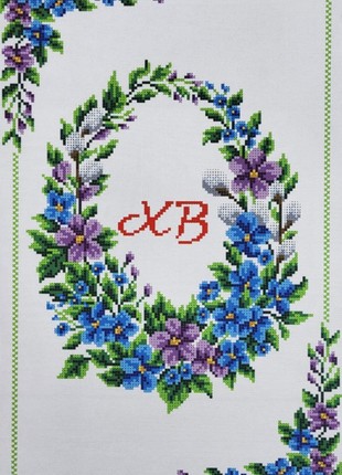 Easter Towel Kit Bead Embroidery 9066