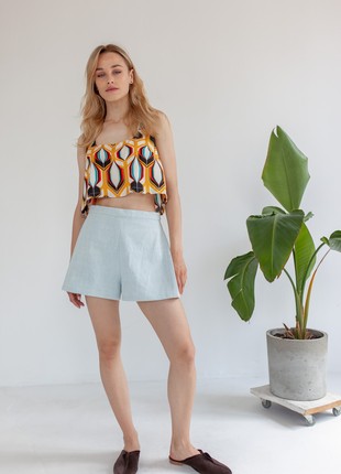 Yellow geometric print set8 photo