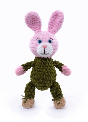 Knitted plush toy Bunny Boris from the Foreign Legion5 photo