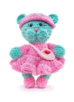 Knitted plush toy Panther psychologist Tanyusha1 photo