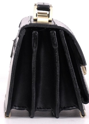 Classic black leather shoulder bag (barsetka, borsetka)8 photo