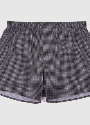 Cotton Boxer Shorts G.LVOV Casino in Gray and Yellow3 photo