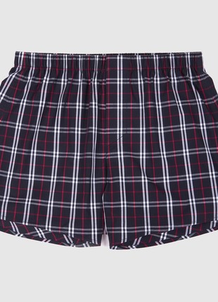Boxer Shorts G.LVOV Tartan in Red and White3 photo