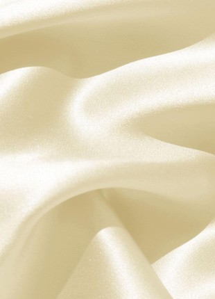 Skinny silk scrunchie G.LVOV Ivory Pearl3 photo