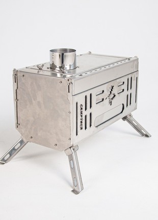 Stove in a tent on wood! The stove is a tourist stove! Camping stove! Mini-stove!5 photo