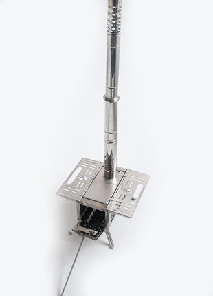 Stove in a tent on wood! The stove is a tourist stove! Camping stove! Mini-stove!7 photo