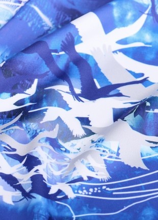 Scarf "Breath of Heaven" Size 70*70 cm silk shawl from Ukraine4 photo