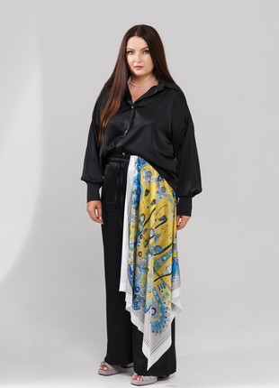 Scarf "Unbreakable" Size 85*85 cm silk shawl from Ukraine4 photo