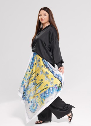 Scarf "Unbreakable" Size 70*70 cm silk shawl from Ukraine4 photo