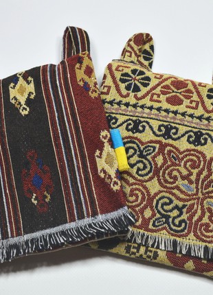 Women's bag-wallet "Haman tapestry E" handmade in ethno style.7 photo