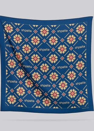 Scarf "Shpalta" Size 85*85 cm silk shawl from Ukraine1 photo