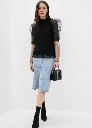 Women's guipure blouse2 photo