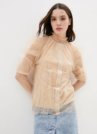 Women's guipure blouse1 photo