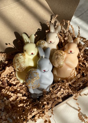 “Easter Bunnies” - 100 % soy candles set1 photo