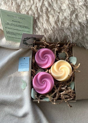 “Three Roses” - 100 % soy candles set