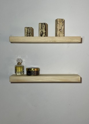 Set of 2 hanging shelves with hidden fixing