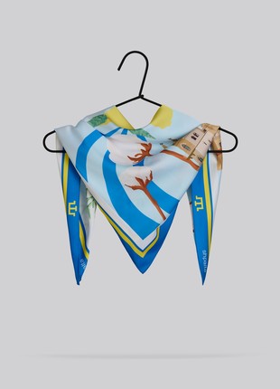 Scarf "Crimea" Size 70*70 cm silk shawl from Ukraine