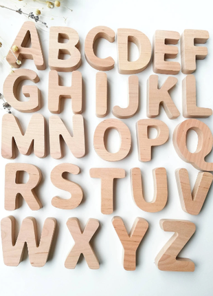 Wooden Letter Wooden Magnetic Alphabet