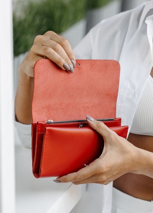 LEATHER PURSE CALIFORNIA RED1 photo