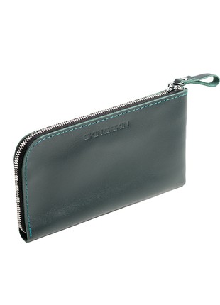 CASHPOUCH GREEN LEATHER PURSE