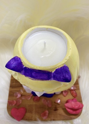 Soy candle in a planter - Barbie4 photo