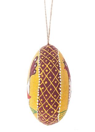 Small yellow easter egg with a bird4 photo