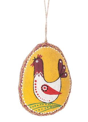 Small yellow easter egg with a bird2 photo