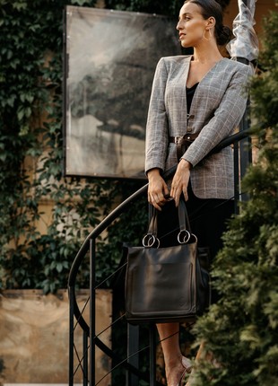 LEATHER BAG CONFIDENT BROWN5 photo