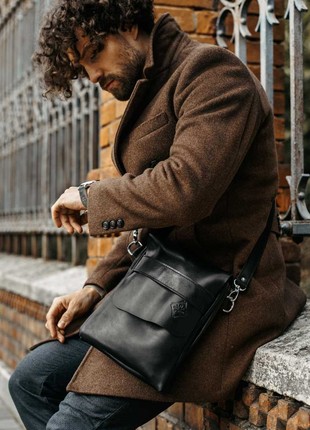 LEATHER BAG CONNERY BLACK