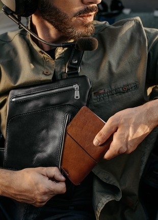 HIDDEN BLACK LEATHER BAG7 photo