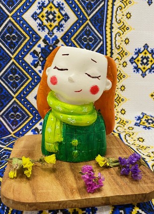 Soybean candle in a cache-pot series "Ukrainochka" - Daryna2 photo