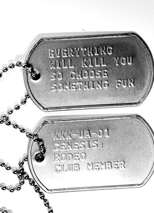 Genesis® - army tags necklace with unique serial number6 photo