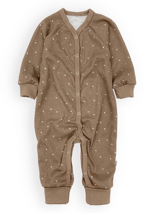 Brown cotton baby jumpsuit Tunes1 photo