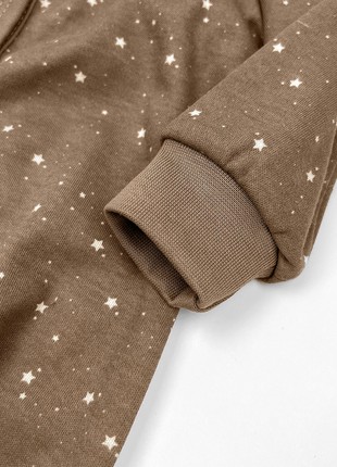 Brown cotton baby jumpsuit Tunes4 photo