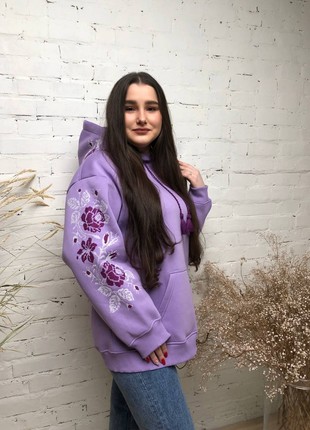 Hoodie with embroidery "Rose"
