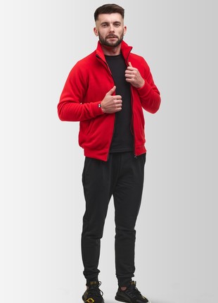 Men's fleece jacket Synevyr 260 red