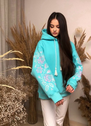 Hoodie with embroidery "Rose"3 photo