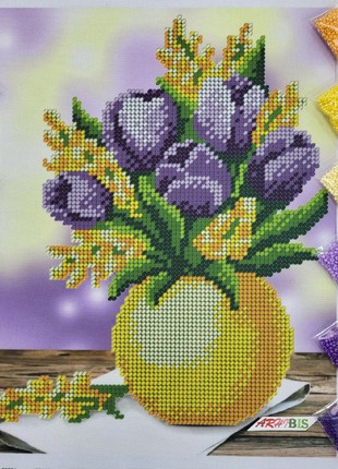 Spring Bouquet Kit Bead Embroidery a4h_5692 photo