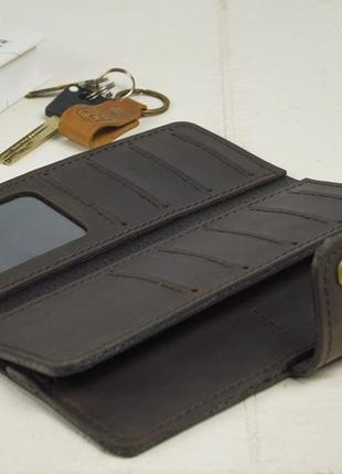 Woman luxury long wallet checker, leather envelope clutch1 photo