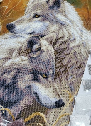 Wolves Kit Bead Embroidery zpt-0063 photo
