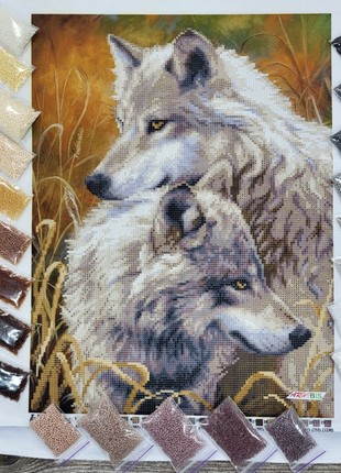 Wolves Kit Bead Embroidery zpt-0062 photo