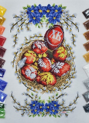 Easter Towel Kit Bead Embroidery 1662 photo