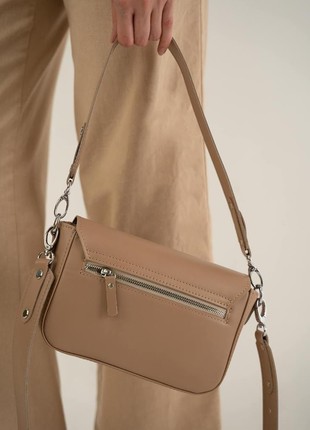 Leather Cross-Body Bag beige The Wings TW-Molly-caramel4 photo