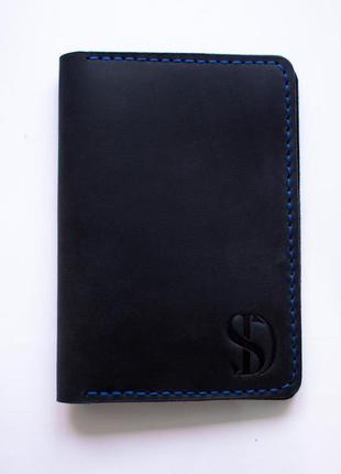 Document purse comfort, dark blue